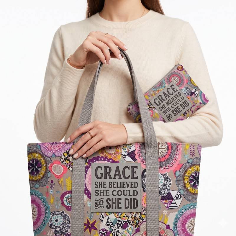 Multi colours 2 in 1 foldable bag - view 2