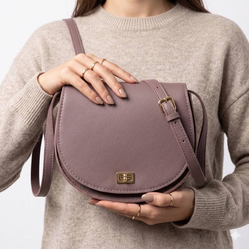 Mouve colour small crossbody bag - view 2