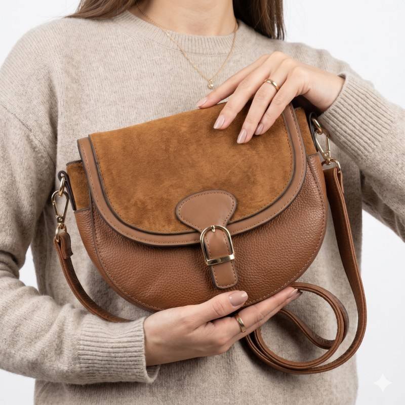 Accessories branded leather crossbody bag - view 2