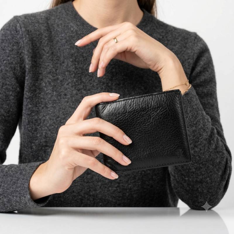 Black leather wallet - view 2