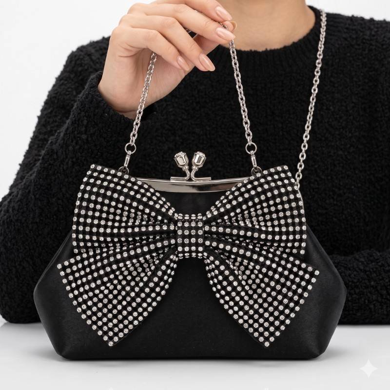 Bow vintage clutch small size - view 2