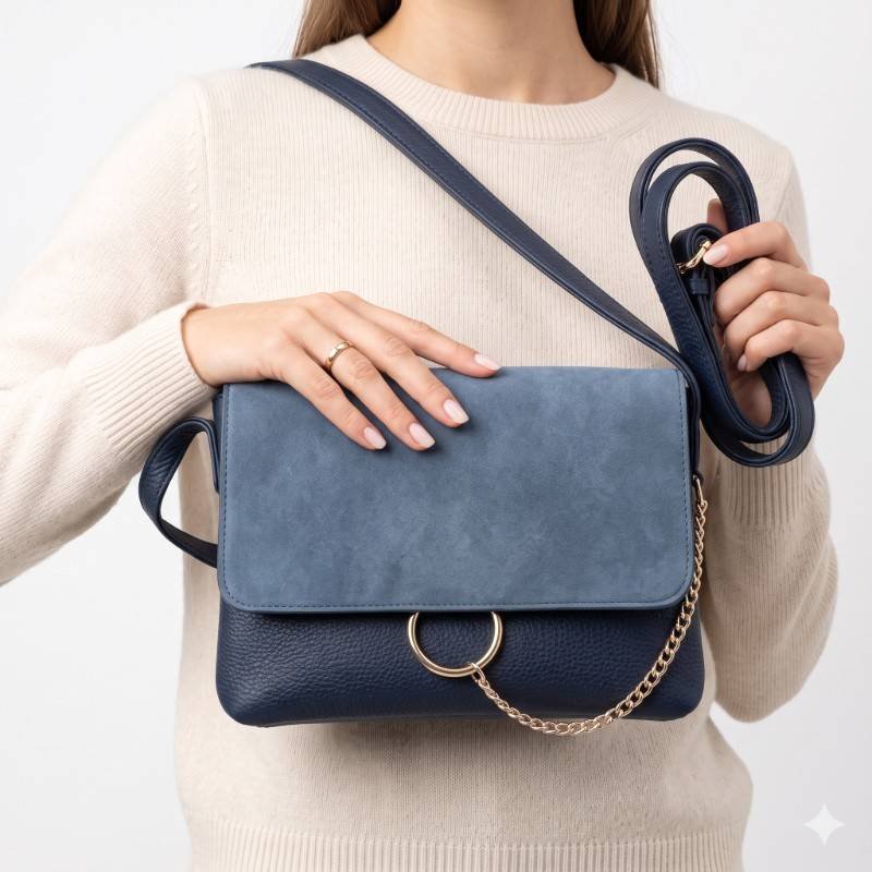 Beautiful blue stylish Crossbody bag - view 2