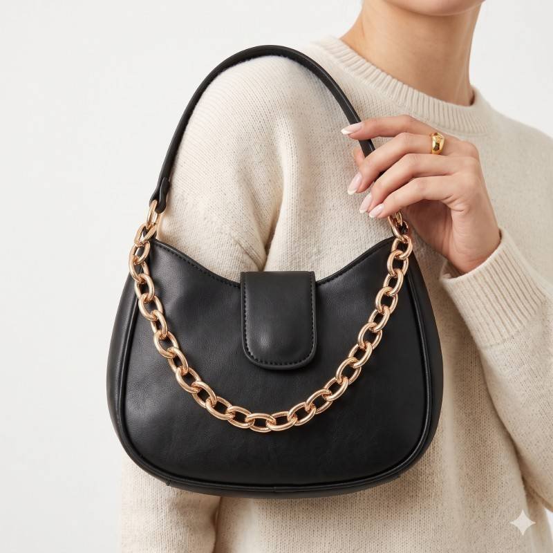 Black beautiful hand carry bag like new condition - view 2