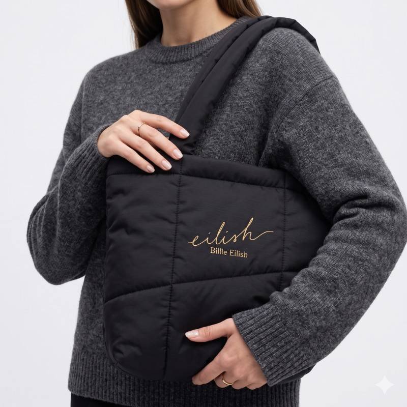 Billie Eilish puffer tote bag - view 2