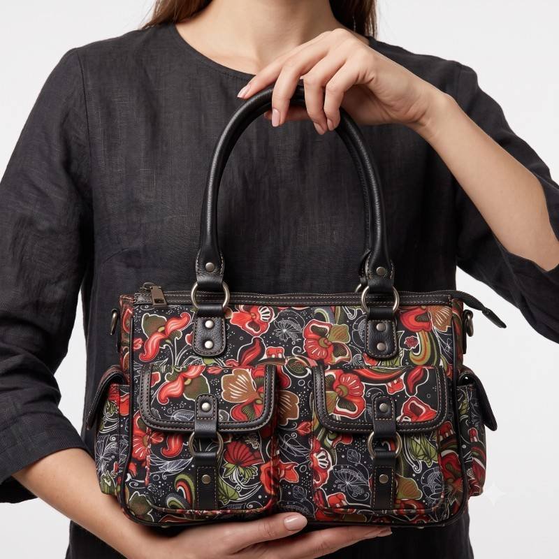Beautiful floral print Hand BAG view 2