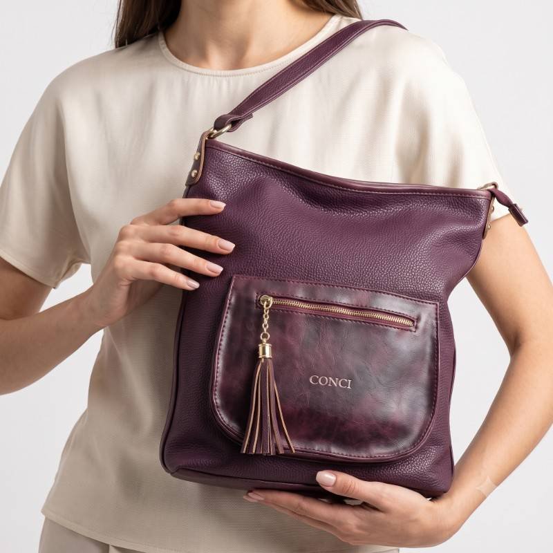 Gonchi long style burgundy colour beautiful bag - view 2