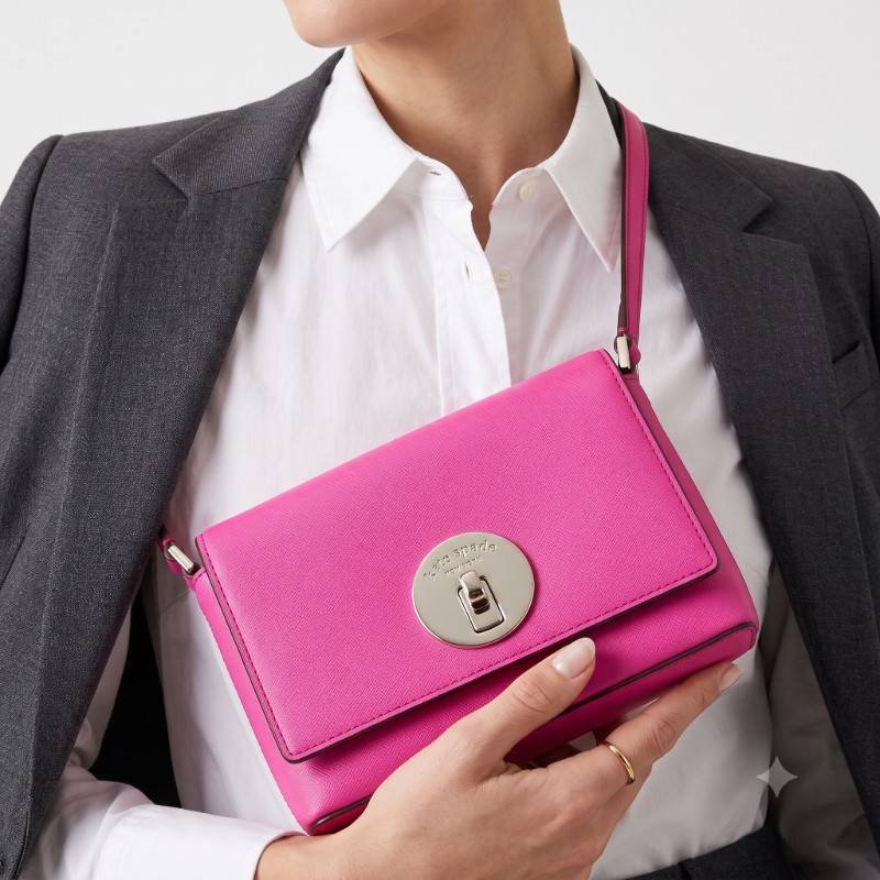 Hot pink Kate spade original coded cross body - view 2