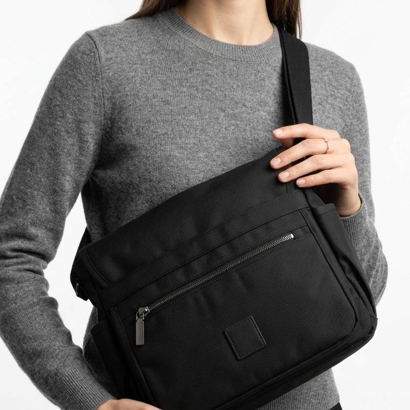 Angel black unisex crossbody - view 2