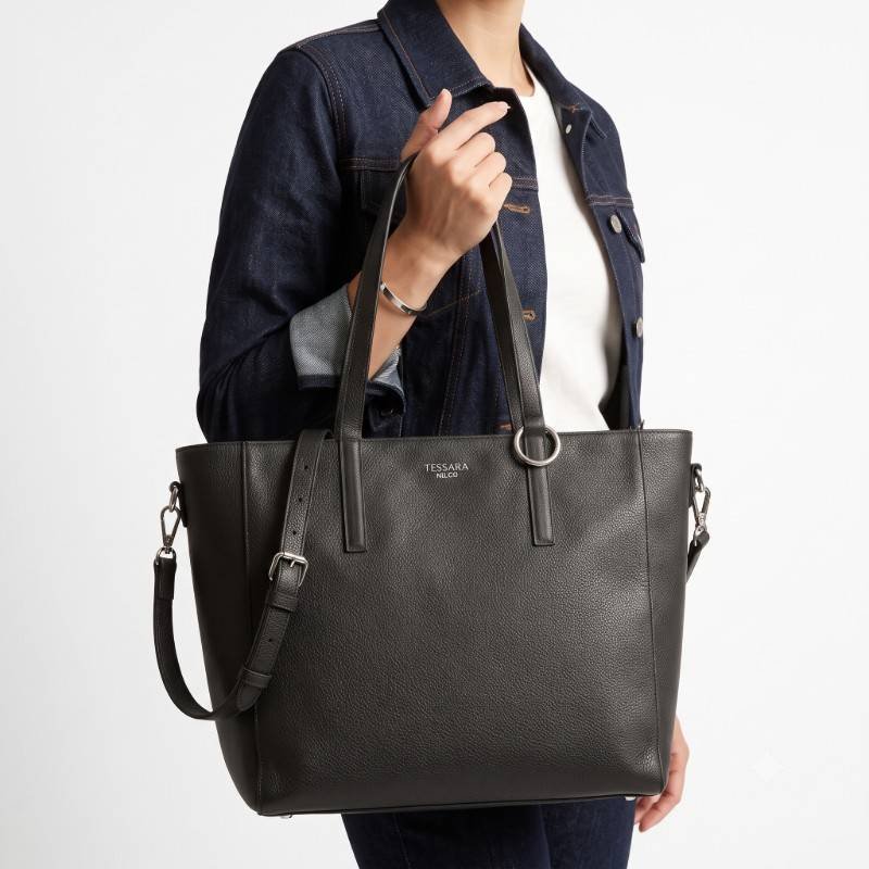 Tessra Milano black leather handbag - view 2