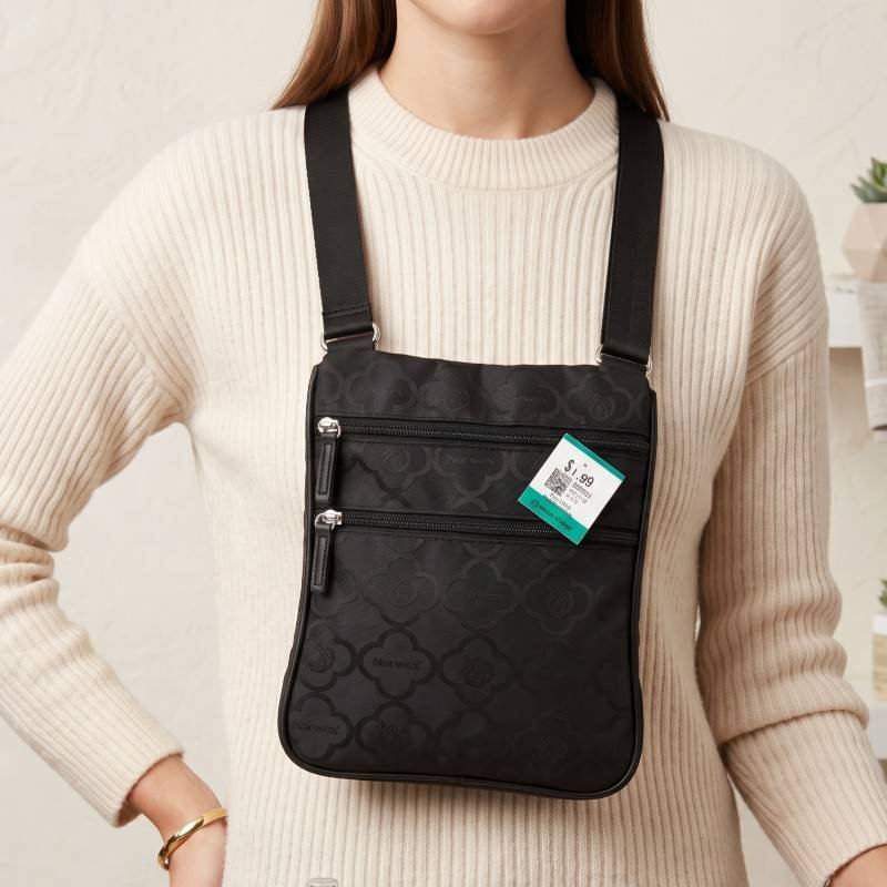 Norwex branded black crossbody - view 2