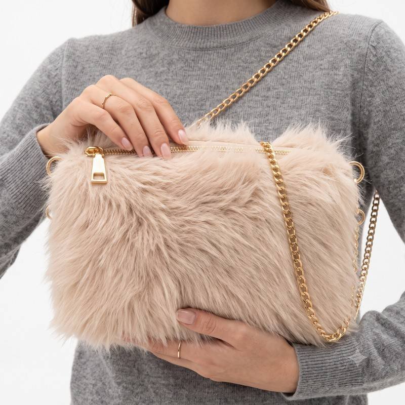 Women's Faux Fur Crossbody Bag - view 2