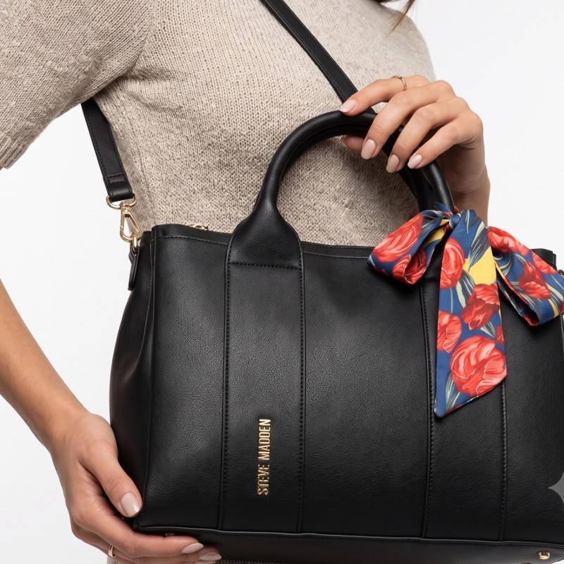 Steve Madden Black Satchel Bag 10/08 condition - view 2