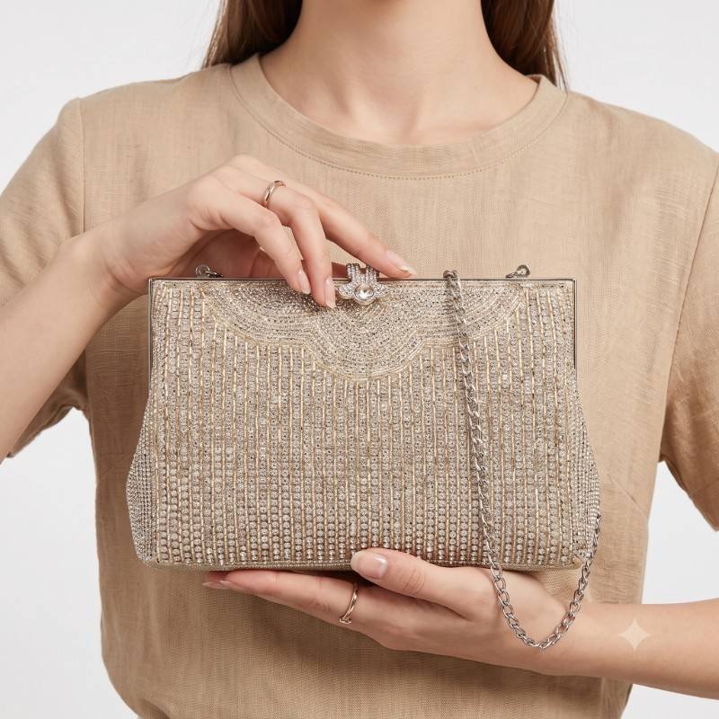 Gold Crystal Clutch 10/9 condition - view 2