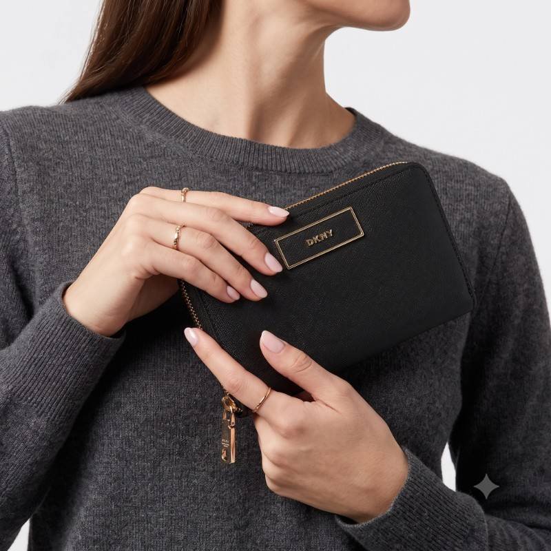 DKNY black zippers wallet - view 2