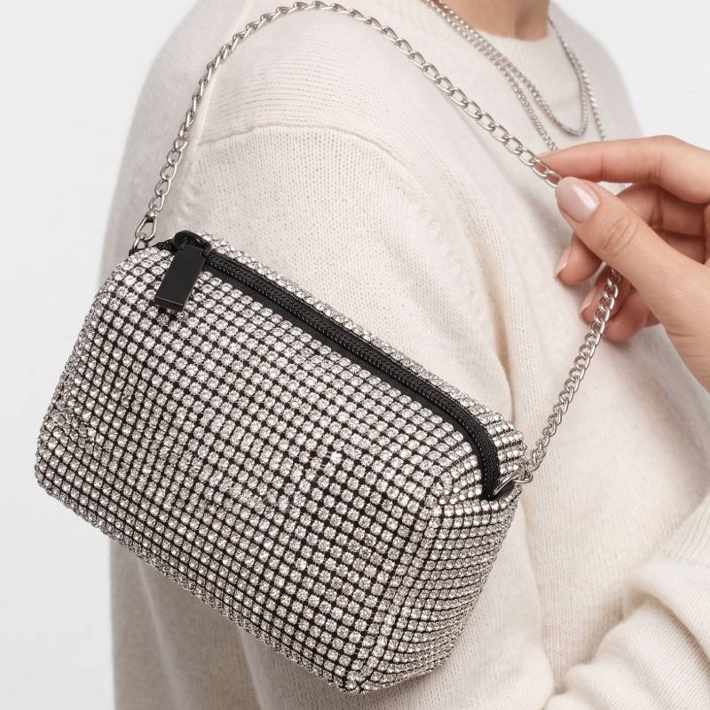 Box style stone work crossbody - view 2