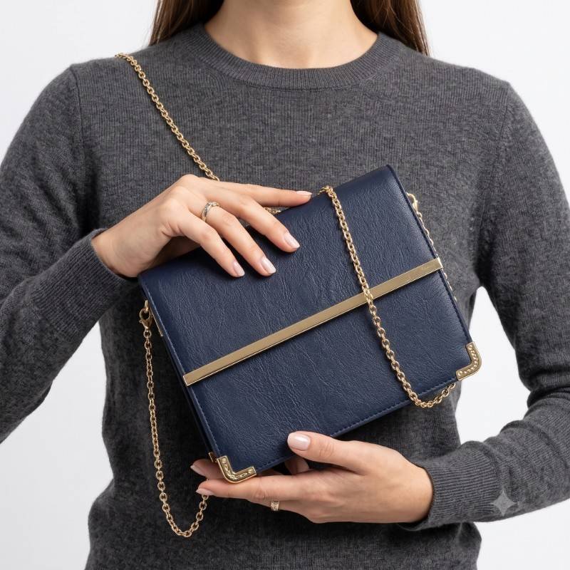 Navy Elegance Crossbody + clutch - view 2