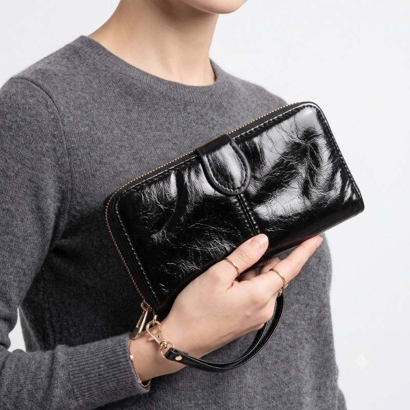 Premium Black Wristlet Wallet - view 2
