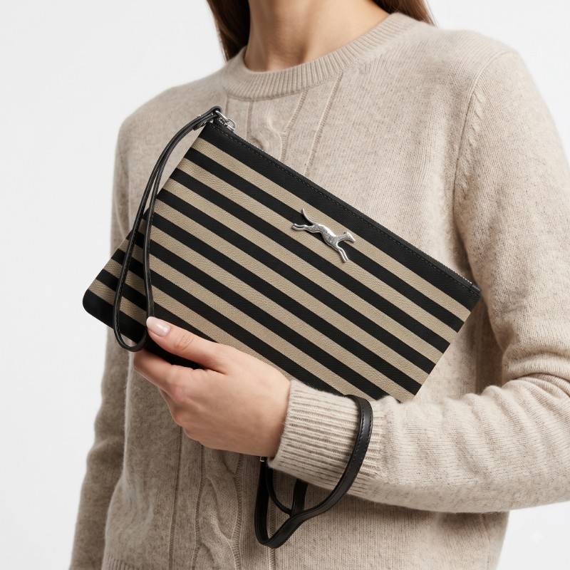 Bimba Y Lola Striped Clutch view 2