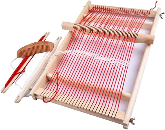 seraphicar Wooden Weaving Loom Kit, Boys Hand - Woven DIY Suit Multifunctional Loom for Beginners