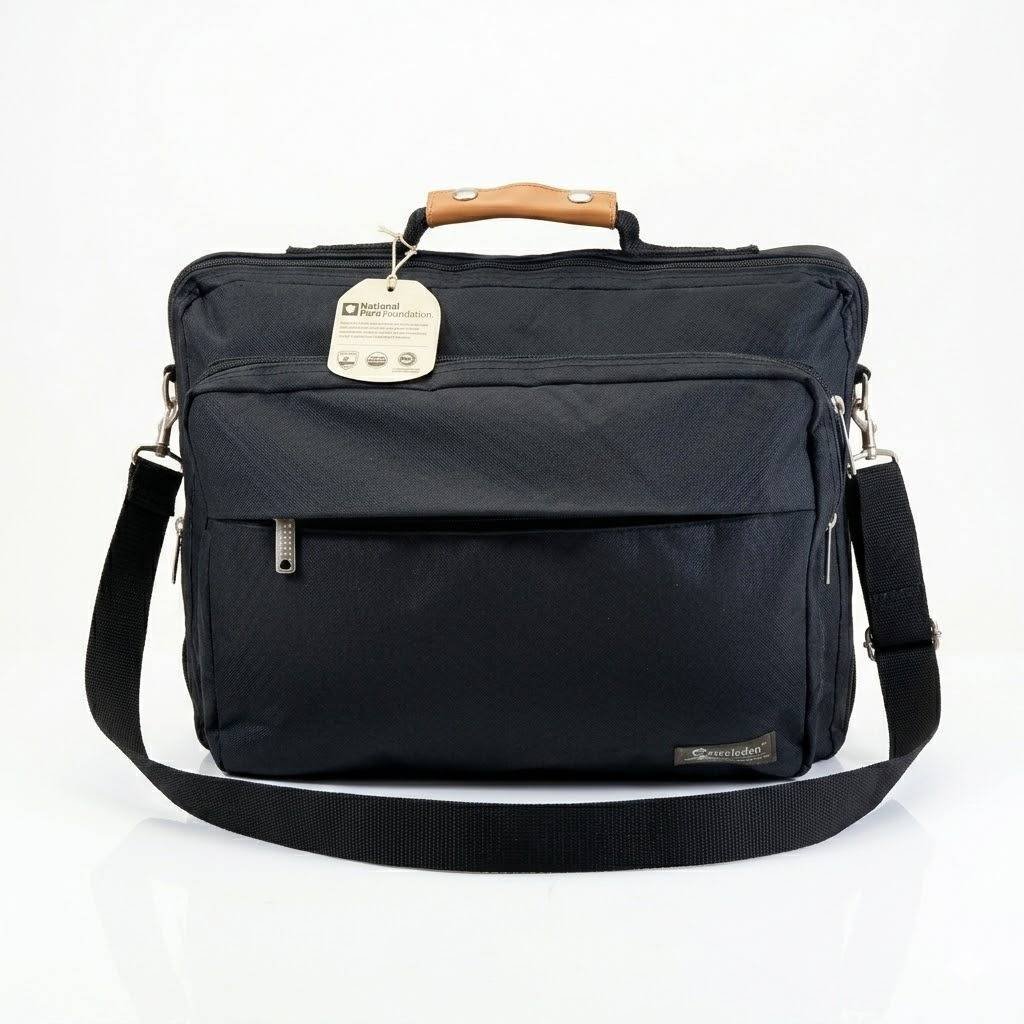 Black Amelleden Office Travelling Bag