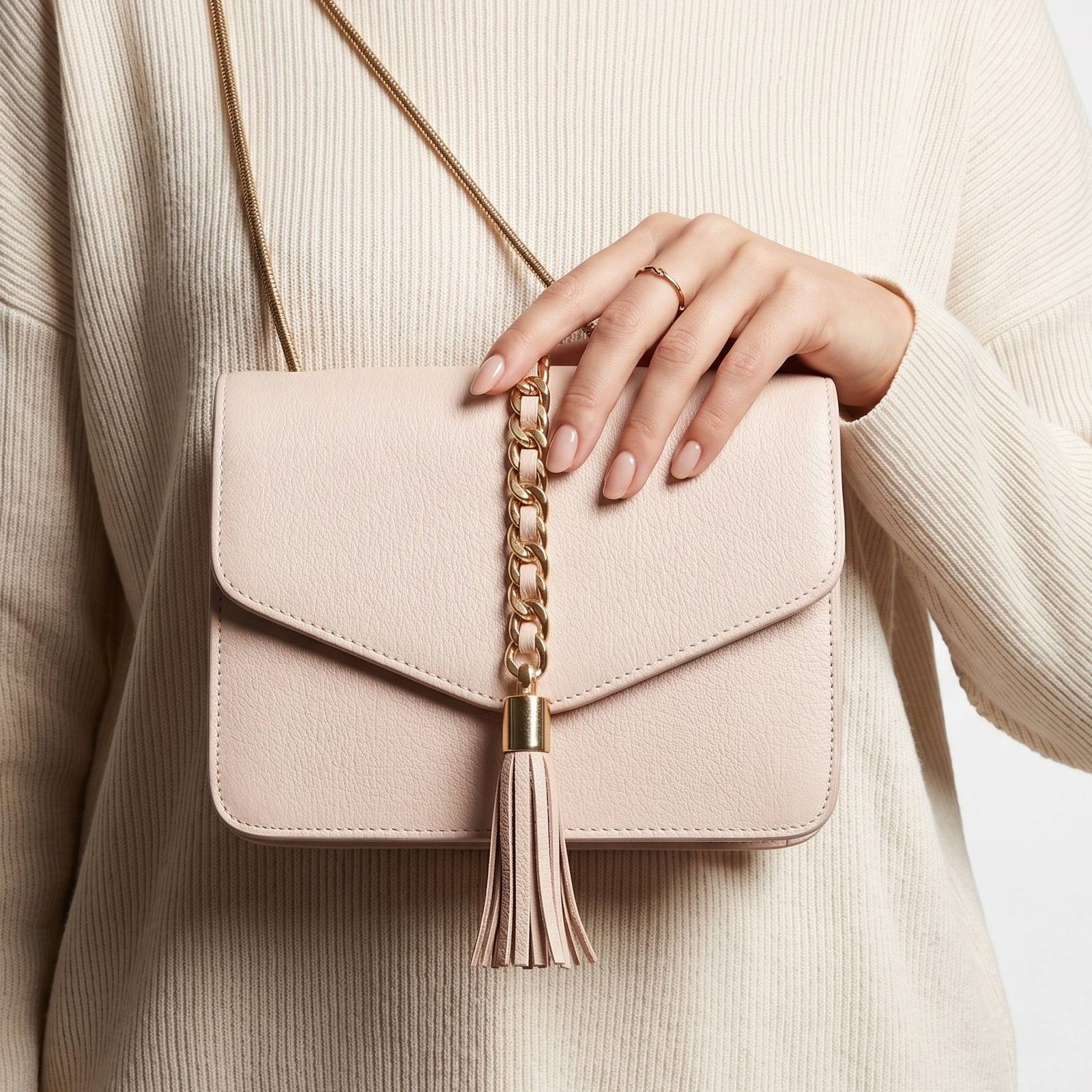 Pink valvet hard Crossbody