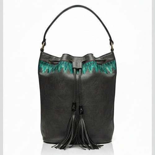 Embroiderd Bucket style bag