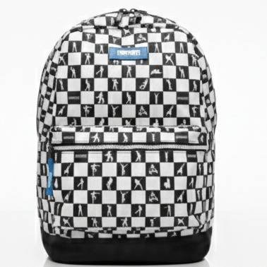 Fortnite black & White School Bag