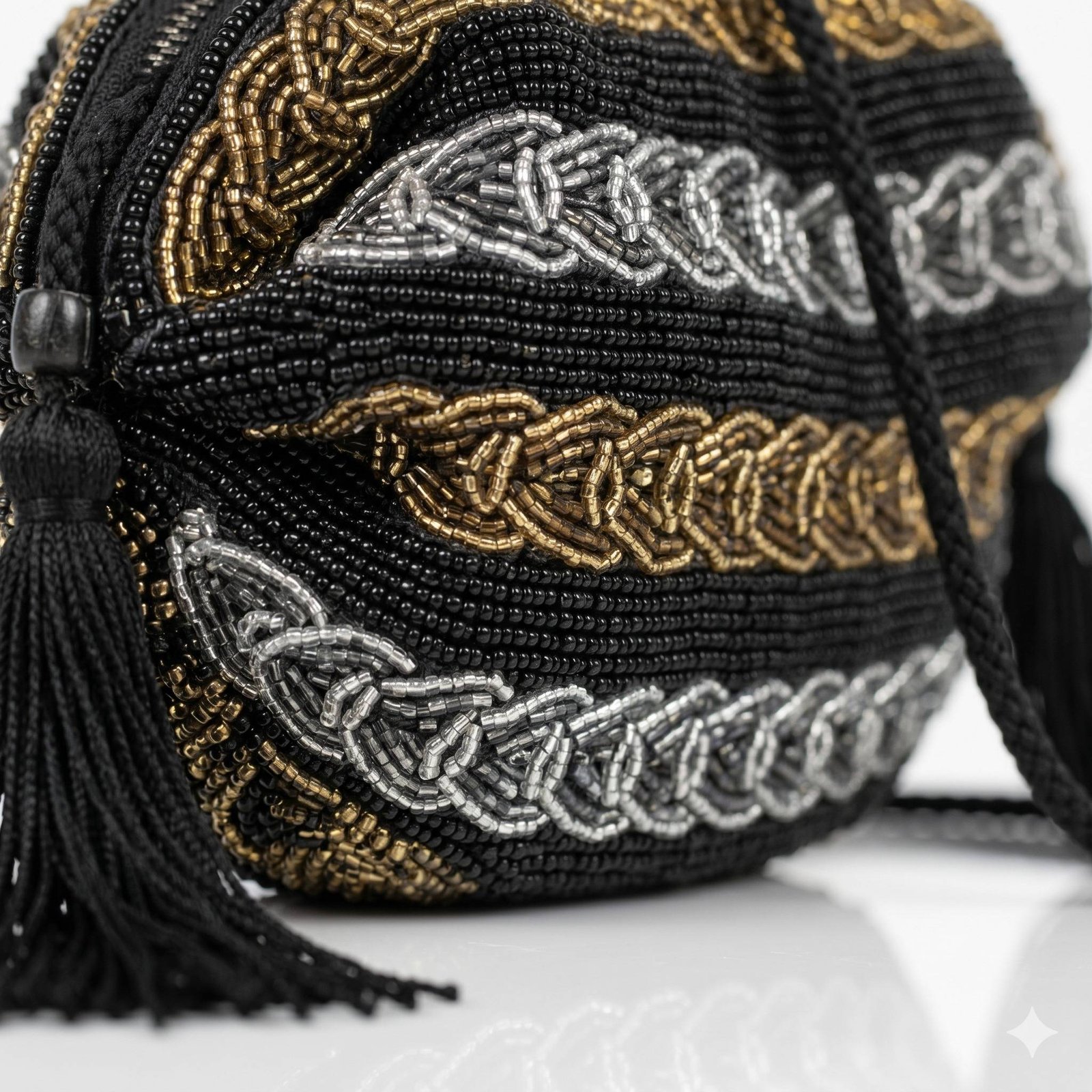 Candy shape Fully Loaded hand work crossbody
