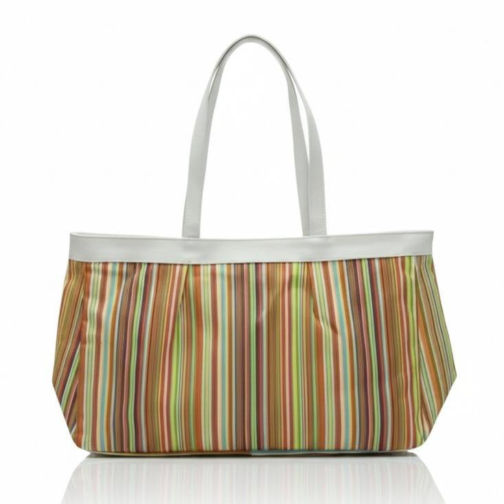 Multi Colours strip Tote Bag