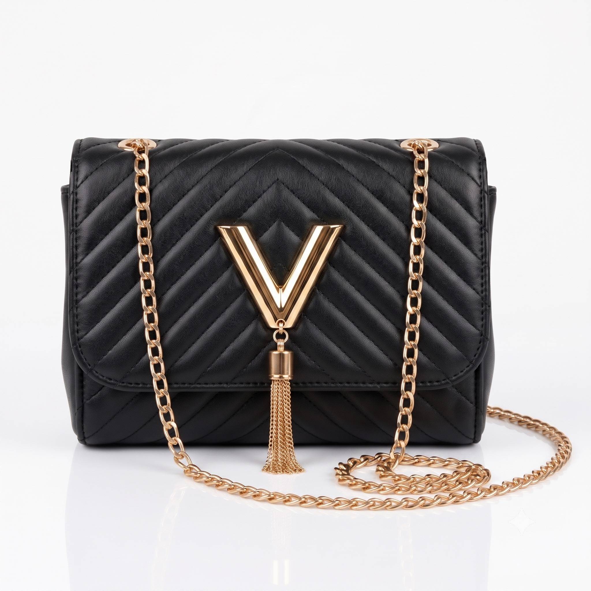 black quilted crossbody bag new condition 
