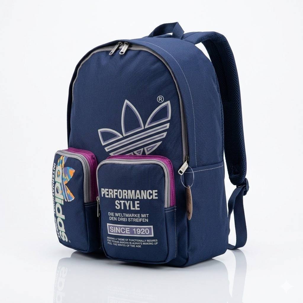 Adidas blue japanese bagpack 